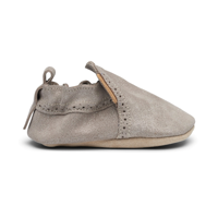 PomPom - Softies Soft Sole // Glitter Silver Broque
